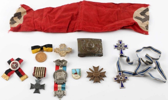 LOT OF WWII GERMAN THIRD REICH MEDALS AND BADGES