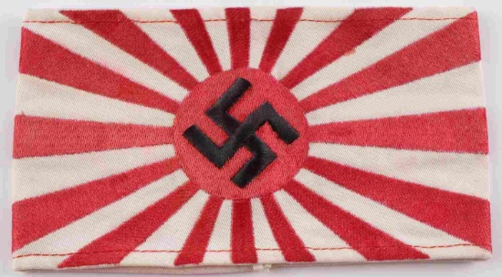 WWII GERMAN THIRD REICH JAPAN ALLIANCE ARMBAND