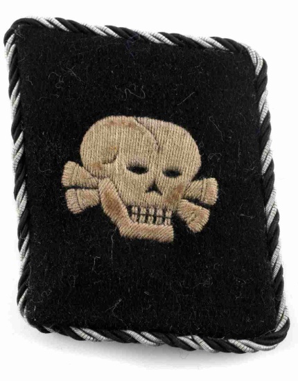 WWII GERMAN THIRD REICH SS TOTENKOPF COLLAR TAB