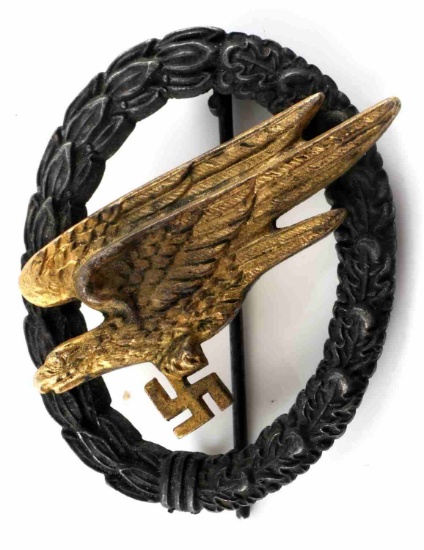 WWII GERMAN LUFTWAFFE PARATROOPER PIN BADGE