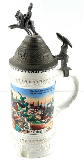 WWI BEER STEIN FOR MAN IN CALVARY REGIMENT