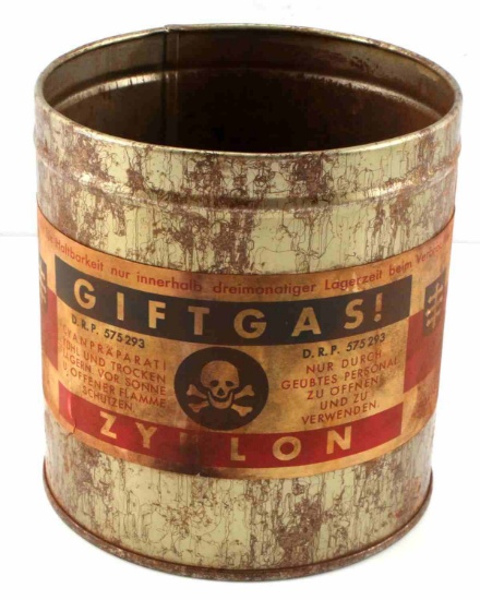 WWII GERMAN THIRD REICH ZYKLON GAS CANISTER
