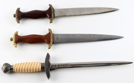 2 WWII GERMAN THIRD REICH SA AND HEER DAGGER LOT