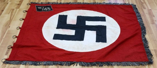 WWII GERMAN SS BATTALION FLAG CITY OF FRANKENSTEIN