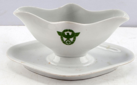 WWII GERMAN 3RD REICH NAZI PORCELAIN GRAVY BOWL