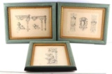 LIENARD ANTIQUE ARCHITECTURAL ETCHING ENGRAVING