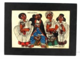 20TH CENTURY ETHIOPIAN FOLK ART PAINTING