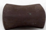 WOODLAND PERIOD BROWN STONE BANNERSTONE