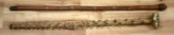 VINTAGE ACRYLIC CANE & BATTLE SCENE FOLK ART CANE