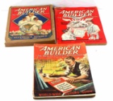 LOT OF 3 AMERICAN BUILDER MAGAZINES CIRCA 1920'S