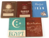 5 WWII US WAR DEPARTMENT FOREIGN POCKET GUIDES