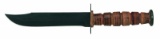 USMC BROWN LEATHER HUNTER MARINE KNIFE 00334