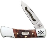 CASE US ARMY LOCKBACK ROGERS JIGGED WALNUT KNIFE