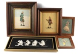 VINTAGE CROSS STITCH WITH COLONIAL & GRECIAN MOTIF