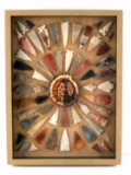 NATIVE AMERICAN INDIAN ARROWHEAD HOMAGE DISPLAY