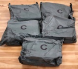 5 NUCLEAR BIOLOGICAL CHEMICAL SEALED HAZMAT SUITS
