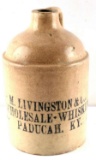 ANTIQUE WHISKEY JUG LIVINGSTON & CO PADUCAH KY