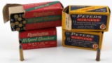 VINTAGE REMINGTON & PETERS .22 AMMO 4 BOXES