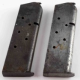 2 WWII 45 AUTO COLT 1911 MAGAZINE LOT