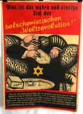 WWII GERMAN THIRD REICH ANTI JEW PROPAGANDA POSTER