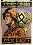 WWII GERMAN 3RD REICH WAFFEN SS PROPAGANDA POSTER