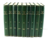 LOT OF 9 CROSS &  COCKADE MILITARY JOURNAL VOLUMES