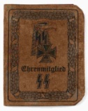 WWII GERMAN SS HONORARY AUSWEIS ID BOOK