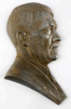 GERMAN ADOLF HITLER ALUMINUM WALL PLAQUE