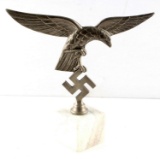 WWII GERMAN THIRD REICH LUFTWAFFE EAGLE ON MARBLE