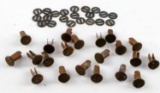 WWII GERMAN THIRD REICH HELMET RIVETS & WASHERS