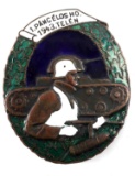 WWII HUNGARIAN TANKER PARTISAN ASSAULT BADGE