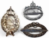 GERMAN WWI IMPERIAL U BOAT ZEPPELIN BADGE LOT OF 3