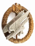 WWII GERMAN ARMY PARATROOPER BADGE CE JUNCKER