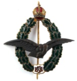 WWI AUSTRIAN FIELD PILOT BADGE BY ZIMBLER WIEN