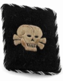 WWII GERMAN THIRD REICH SS TOTENKOPF COLLAR TAB