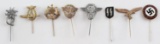 GROUP OF 8 THIRD REICH GERMAN WWII STICKPINS