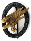 WWII GERMAN LUFTWAFFE PARATROOPER PIN BADGE