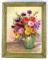 M. MCGOWAN SIGNED FLOWERS IN VASE OIL PAINTING