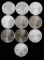 LOT OF 10 AMERICAN SILVER EAGLE 1 OZ COINS