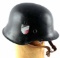 WWII GERMAN THIRD REICH LUFTWAFFE M42 BLACK HELMET