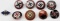 GERMAN WWII ENAMELED PARTY LAPEL BADGE LOT