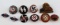 GERMAN WWII ENAMELED PARTY LAPEL BADGE LOT