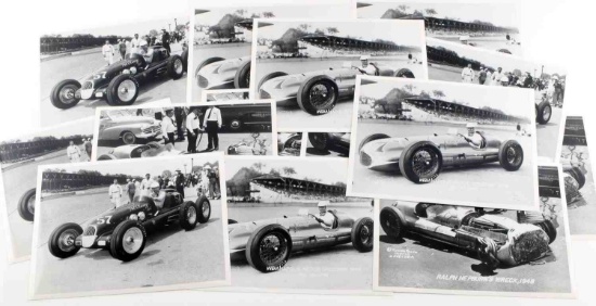 LOT OF 15 VINTAGE INDY RACECAR PHOTOGRAPHS