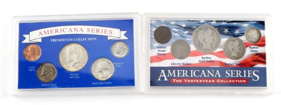 2 AMERICAN SERIES PRESIDENTS & YESTERYEAR COIN LOT