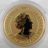 2021 AUSTRALIA  25.00 1/4 OZ GOLD KANGAROO COIN