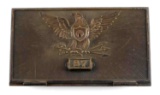 ANTIQUE SOLID BRONZE FEDERAL EAGLE MAIL DROP DOOR