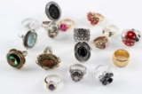 WHITING DAVIS COSTUME DESIGNER AND SILVER RING LOT