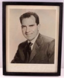 RICHARD NIXON SIGNED AND INSCRIBED PORTRAIT