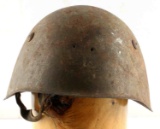 WWII BATTLEFIELD RELIC ITALIAN HELMET