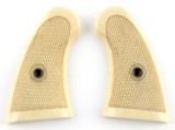 PAIR OF FAUX IVORY GRIPS FOR COLT .38 REVOLVER